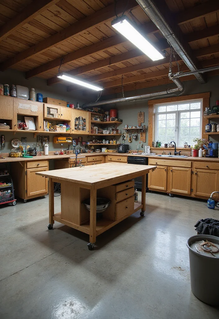 12 Inspiring Garage Workspace Ideas That'll Make You Want to Get to Work ASAP! - 11. Efficient Workflow Layout