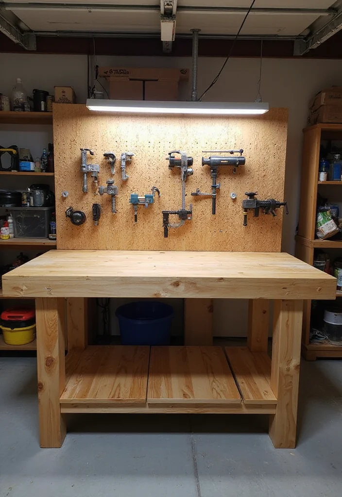 12 Inspiring Garage Workspace Ideas That'll Make You Want to Get to Work ASAP! - 2. Multipurpose Workbench