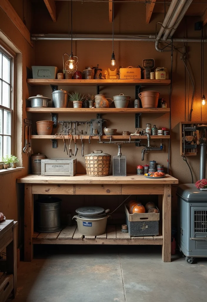 12 Inspiring Garage Workspace Ideas That'll Make You Want to Get to Work ASAP! - 7. Rustic Workshop