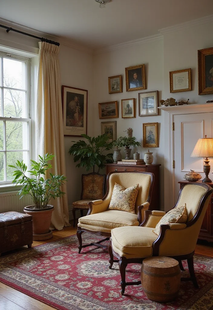 12 Living Room Decor Ideas That'll Make You Want to Snuggle Up and Never Leave! - 12. Vintage Finds for Unique Charm