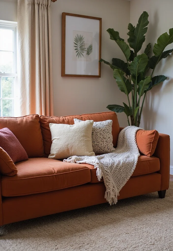 12 Living Room Decor Ideas That'll Make You Want to Snuggle Up and Never Leave! - 3. A Statement Sofa for Style and Comfort