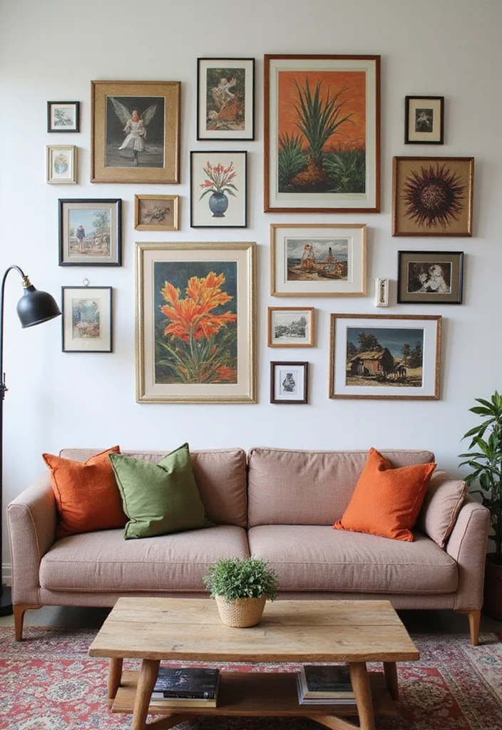 12 Living Room Decor Ideas That'll Make You Want to Snuggle Up and Never Leave! - 6. Art and Personal Touches to Reflect Your Style