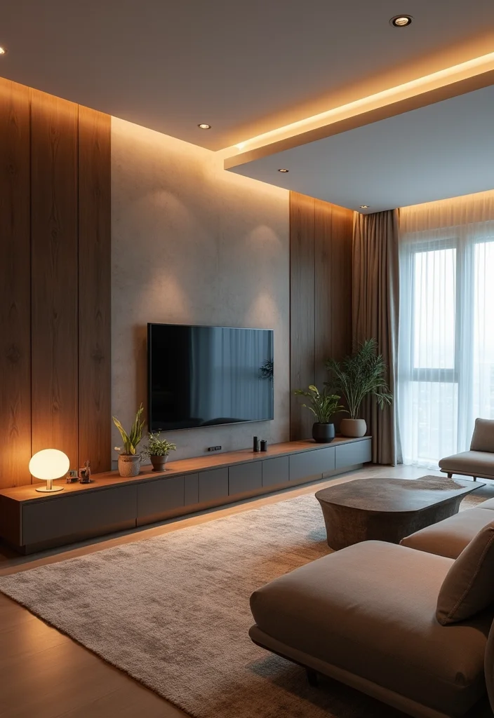 12 Living Room Decor Ideas That'll Make You Want to Snuggle Up and Never Leave! - 9. Incorporate Technology Thoughtfully