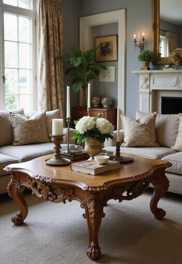 12 Stunning Rococo Furniture Pieces That Will Transform Your Home into a Baroque Dream! - 11. Unique Rococo Coffee Table