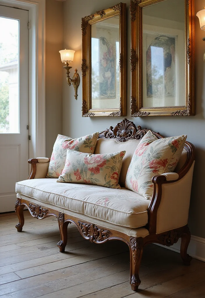 12 Stunning Rococo Furniture Pieces That Will Transform Your Home into a Baroque Dream! - 9. Gorgeous Rococo Upholstered Bench