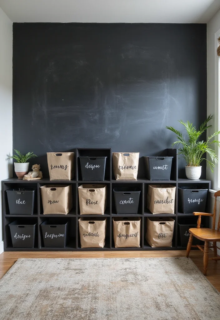 14 Brilliant Teen Room Storage Hacks You Never Knew You Needed! - 10. Chalkboard Paint Labels