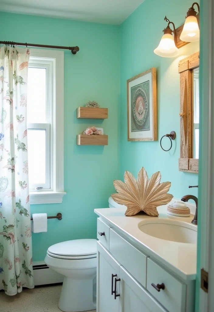 15 Nautical Decor Ideas That'll Make Your Home Feel Like a Coastal Paradise! - 10. Beachy Bathroom Decor 1