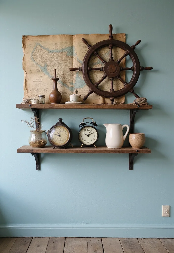 15 Nautical Decor Ideas That'll Make Your Home Feel Like a Coastal Paradise! - 15. Vintage Nautical Finds 1