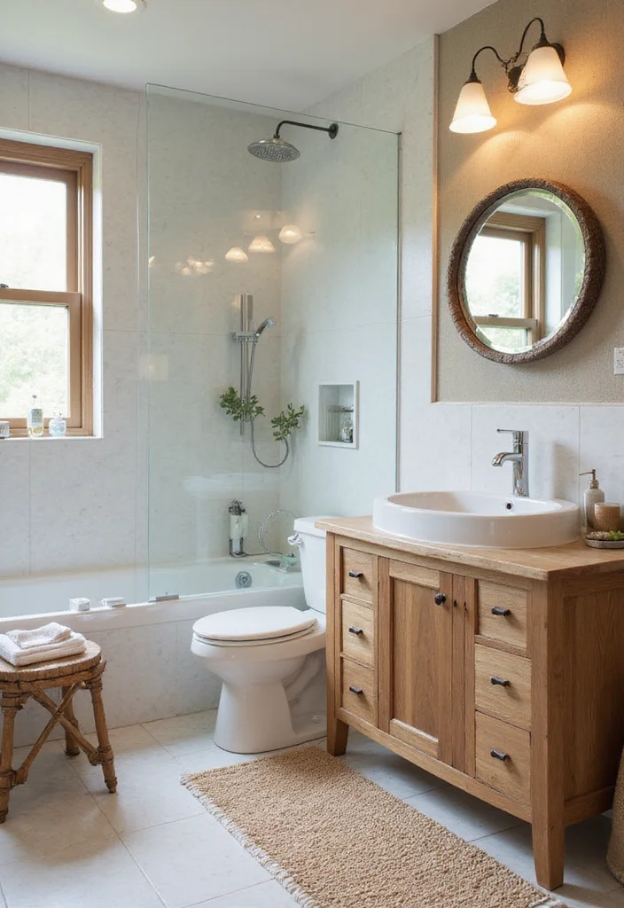 18 Jaw-Dropping Bathroom Transformations Under $500 (You Won't Believe #12!) - 17. Eco-Friendly Upgrades