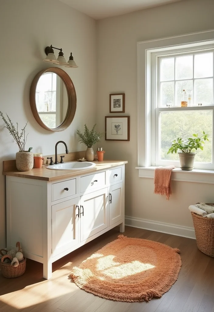 18 Jaw-Dropping Bathroom Transformations Under $500 (You Won't Believe #12!) - 18. Creative Area Rugs