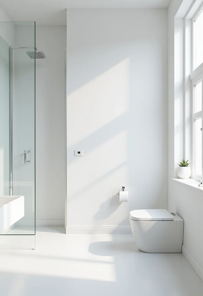 18 Jaw-Dropping Bathroom Transformations Under $500 (You Won't Believe #12!) - 5. Modern Minimalism