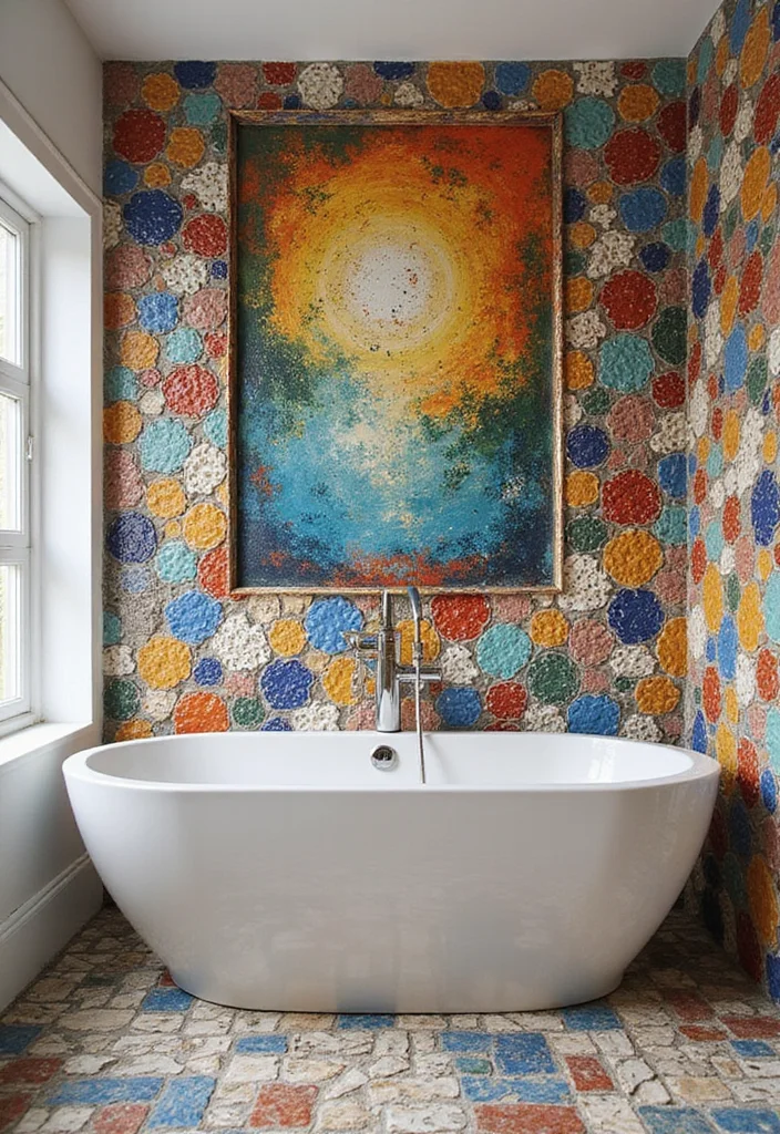 18 Jaw-Dropping Bathroom Transformations Under $500 (You Won't Believe #12!) - 8. Mosaic Magic