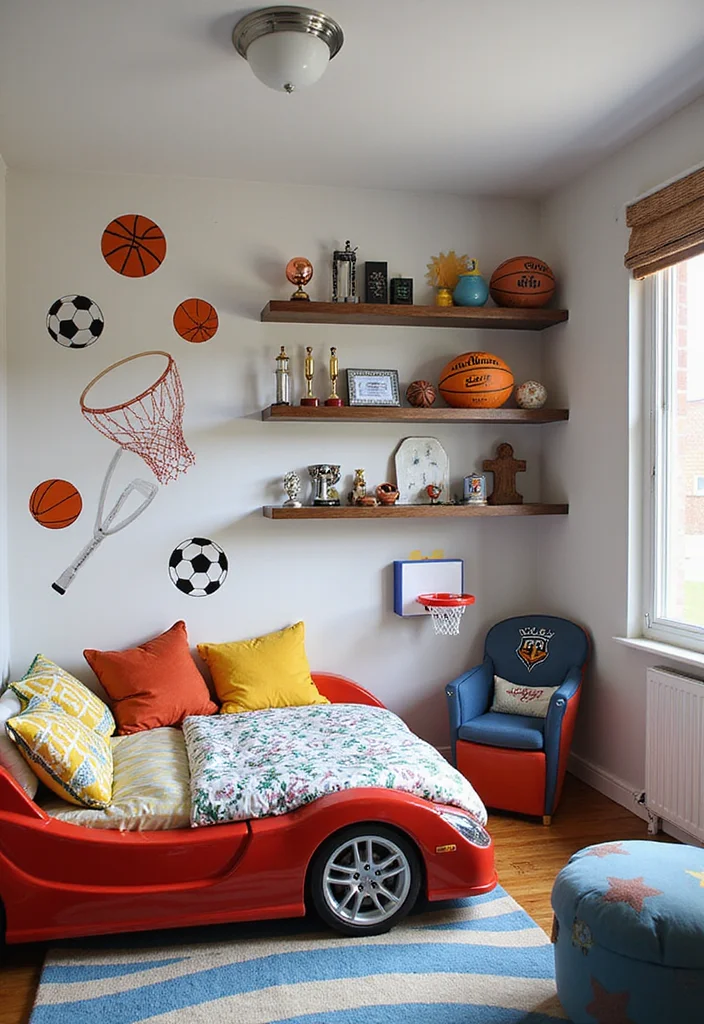 19 Whimsical Kids' Room Ideas That'll Spark Joy and Imagination! - 9. Sports Enthusiast's Haven 1