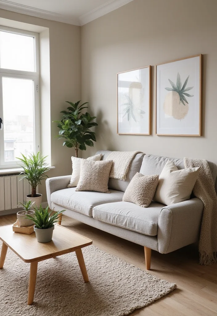 20 Stunning Living Room Ideas That'll Make You Never Want to Leave Home! - 1. Modern Minimalism Meets Cozy Comfort 1