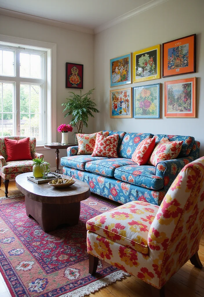 20 Stunning Living Room Ideas That'll Make You Never Want to Leave Home! - 10. Playful Patterns 1