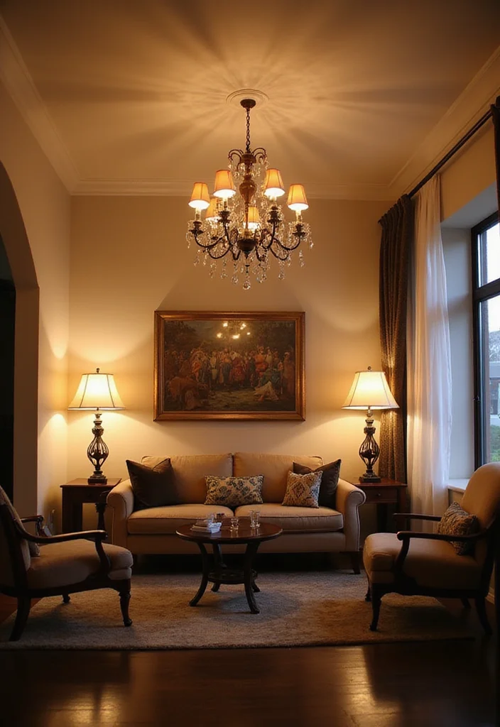 20 Stunning Living Room Ideas That'll Make You Never Want to Leave Home! - 19. Smart Lighting Choices 1