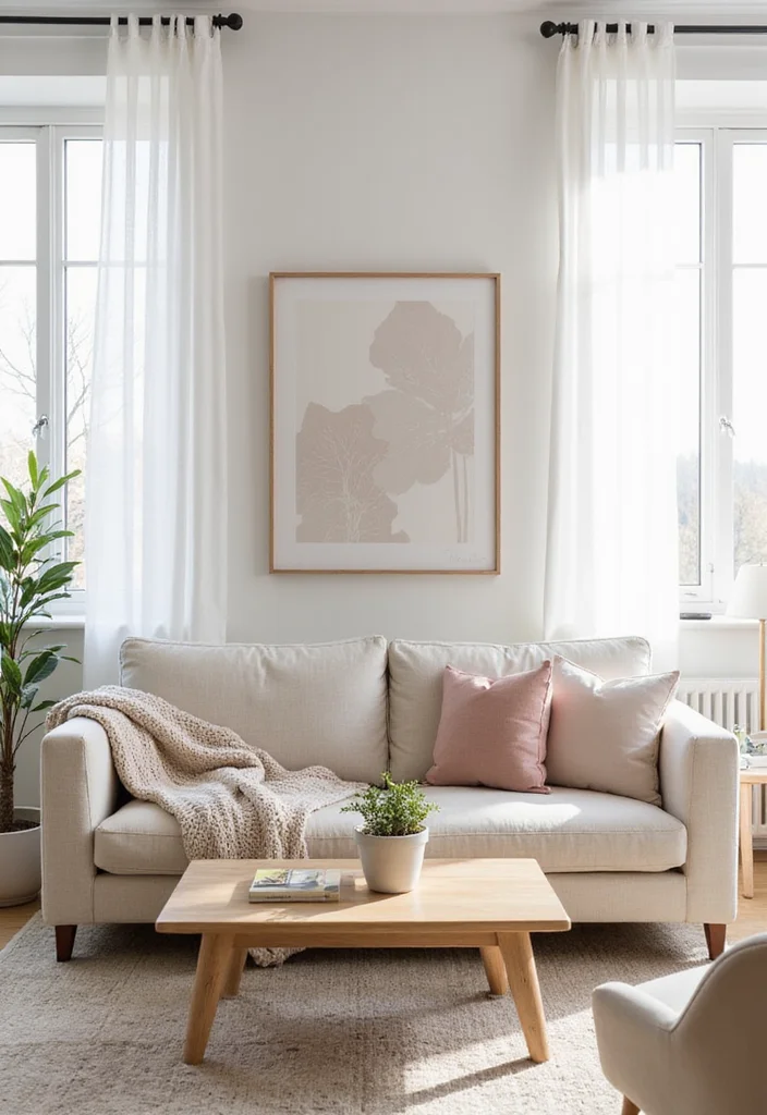 20 Stunning Living Room Ideas That'll Make You Never Want to Leave Home! - 5. Scandinavian Simplicity 1