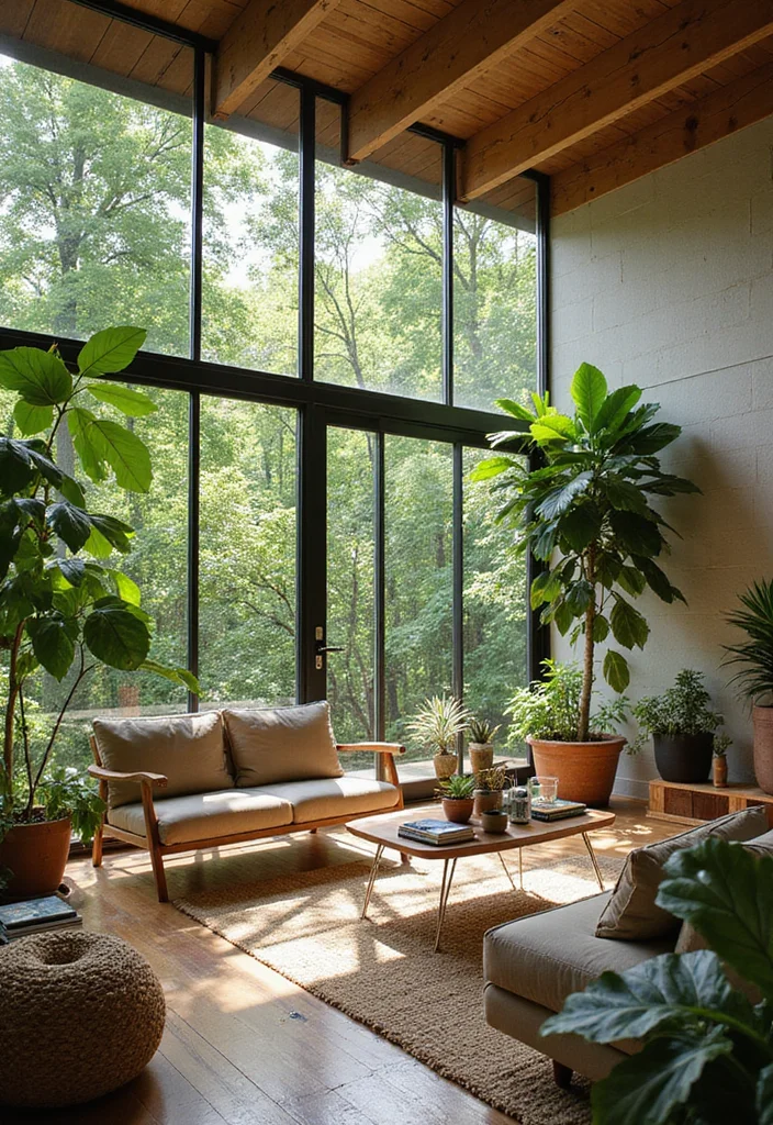 20 Stunning Living Room Ideas That'll Make You Never Want to Leave Home! - 8. The Great Outdoors Inside 1