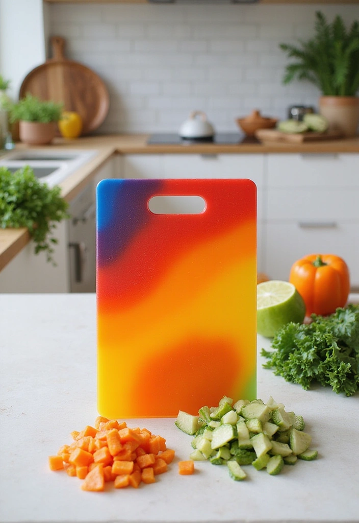 20 Unique Cutting Boards That Will Wow Your Guests (You’ll Love #15!) - 7. Colorful Acrylic Boards 1