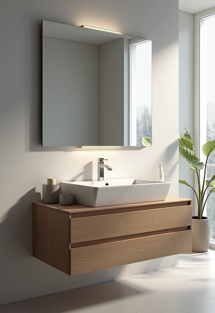 21 Bathroom Storage Hacks That'll Transform Your Tiny Space into a Dream Oasis! - 18. Floating Vanity with Storage 1