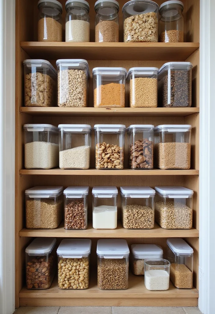 22 Space-Saving Kitchen Organization Hacks (Your Friends Will Ask for #10!) - 12. Clear Container Storage