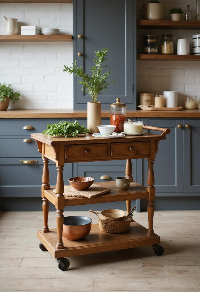 22 Space-Saving Kitchen Organization Hacks (Your Friends Will Ask for #10!) - 15. Kitchen Carts