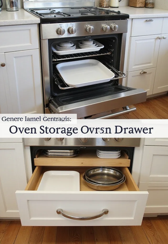 22 Space-Saving Kitchen Organization Hacks (Your Friends Will Ask for #10!) - 22. Smart Oven Storage