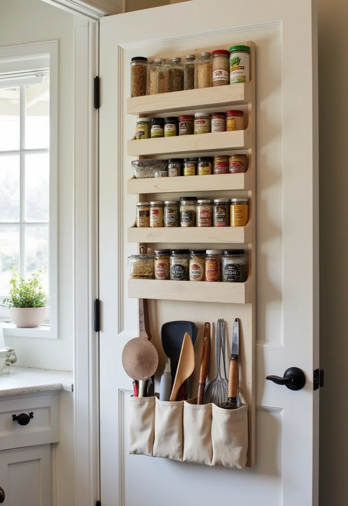 22 Space-Saving Kitchen Organization Hacks (Your Friends Will Ask for #10!) - 7. Over-the-Door Organizers