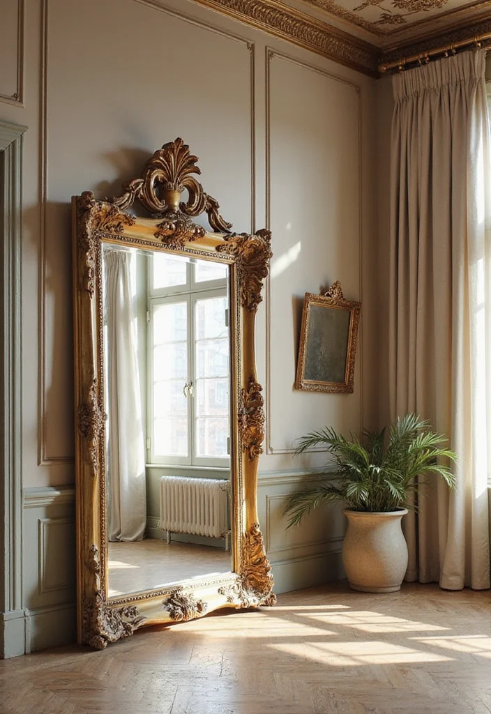 25 Castlecore Decor Ideas That'll Make Your Home Feel Like a Fairy Tale (You Won't Believe #12!) - 6. Antique Mirrors