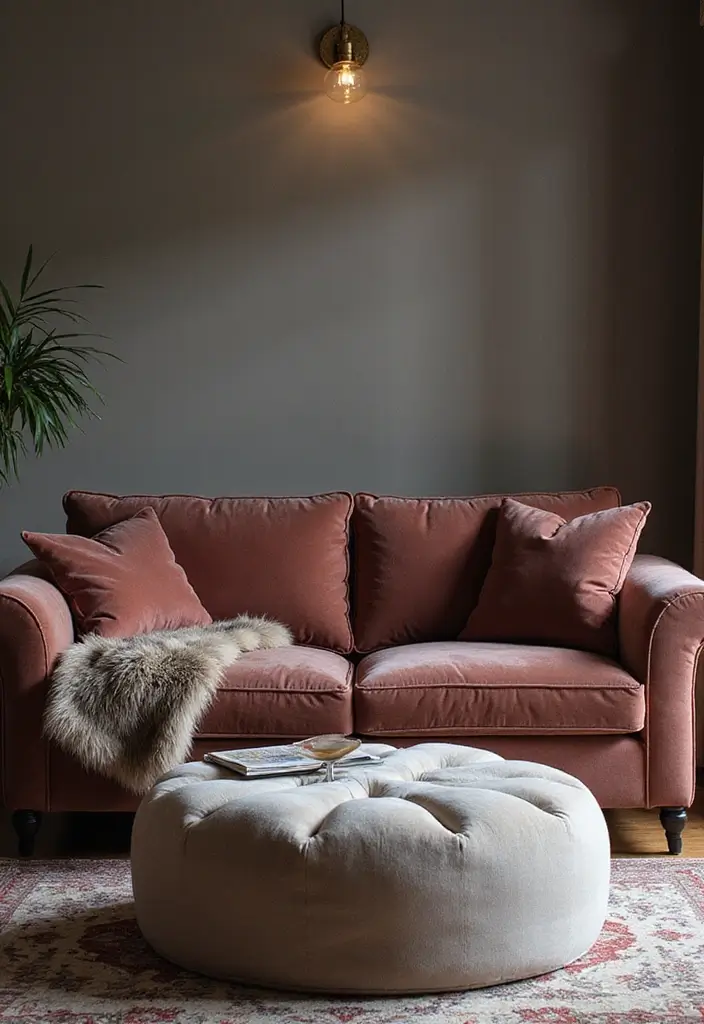 25 Cozy Living Room Decor Ideas That Will Make You Want to Snuggle Up Forever! - 13. A Touch of Luxury