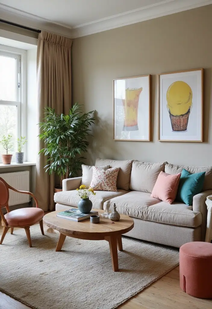 25 Cozy Living Room Decor Ideas That Will Make You Want to Snuggle Up Forever! - 18. Playful Accessories