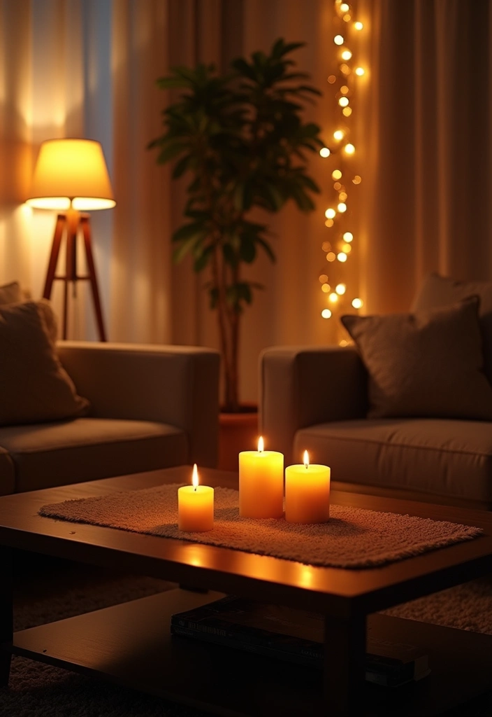 25 Cozy Living Room Decor Ideas That Will Make You Want to Snuggle Up Forever! - 2. Warm Lighting