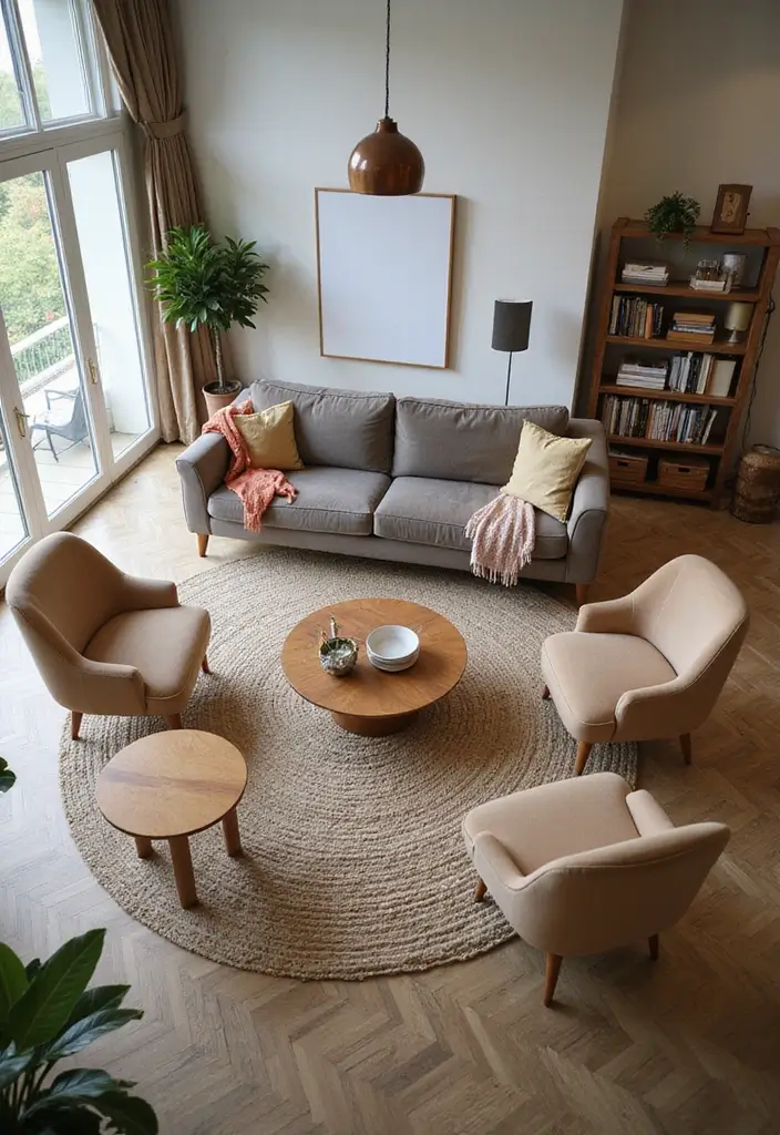 25 Cozy Living Room Decor Ideas That Will Make You Want to Snuggle Up Forever! - 4. Comfy Furniture Arrangement