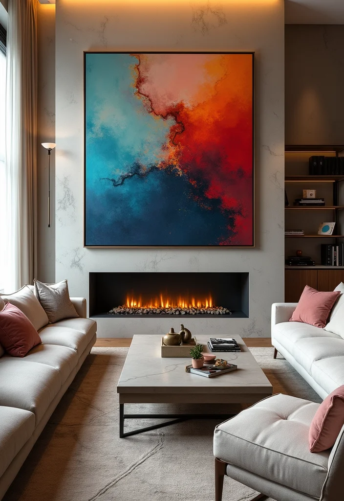 25 Living Room Ideas That'll Make Your Home the Coziest Spot on the Block! - 10. Create a Focal Point 1