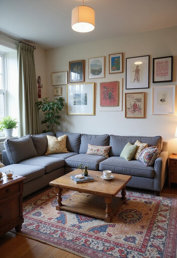 25 Living Room Ideas That'll Make Your Home the Coziest Spot on the Block! - 11. Mix Styles for Eclectic Charm 1