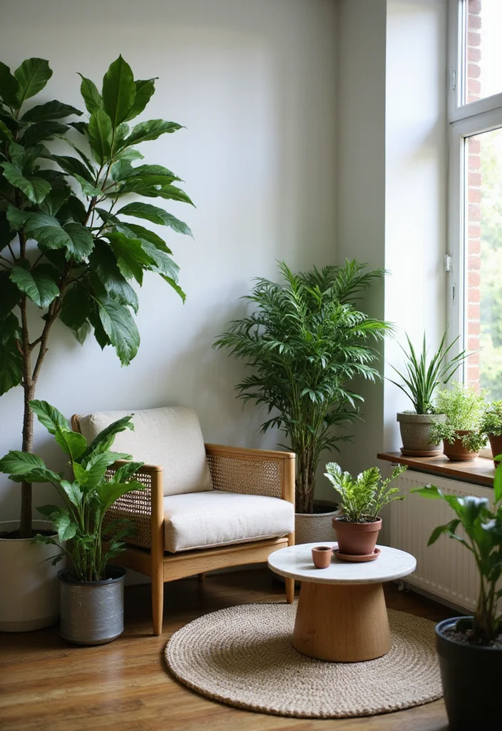 25 Living Room Ideas That'll Make Your Home the Coziest Spot on the Block! - 13. Integrate Nature with Houseplants 1