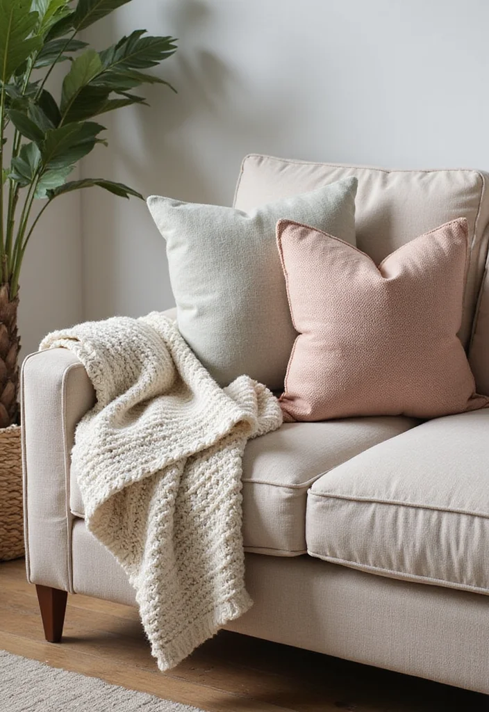 25 Living Room Ideas That'll Make Your Home the Coziest Spot on the Block! - 14. Cozy Up with Pillows and Throws 1