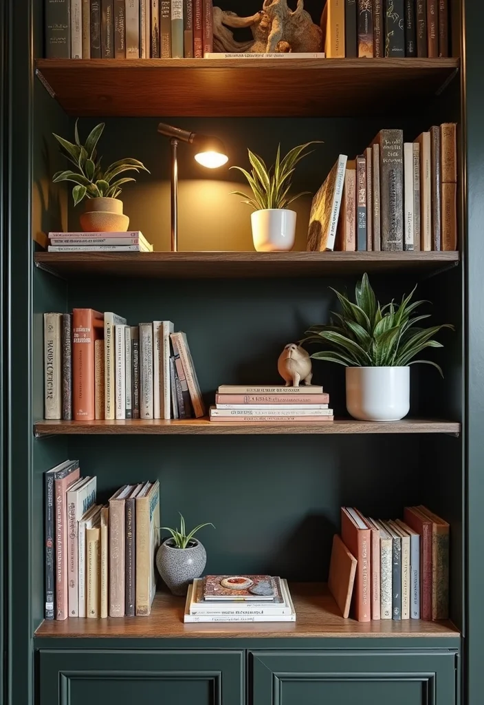 25 Living Room Ideas That'll Make Your Home the Coziest Spot on the Block! - 16. Go for a Curated Bookshelf 1