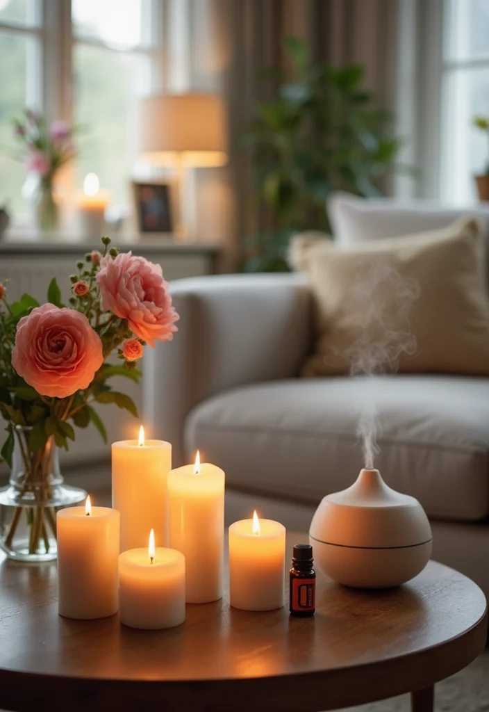 25 Living Room Ideas That'll Make Your Home the Coziest Spot on the Block! - 17. Create a Cozy Atmosphere with Scent 1