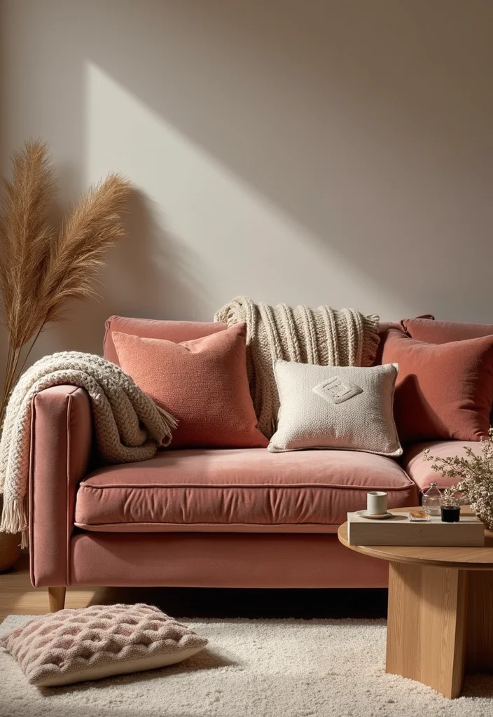 25 Living Room Ideas That'll Make Your Home the Coziest Spot on the Block! - 20. Incorporate Soft Fabrics 1