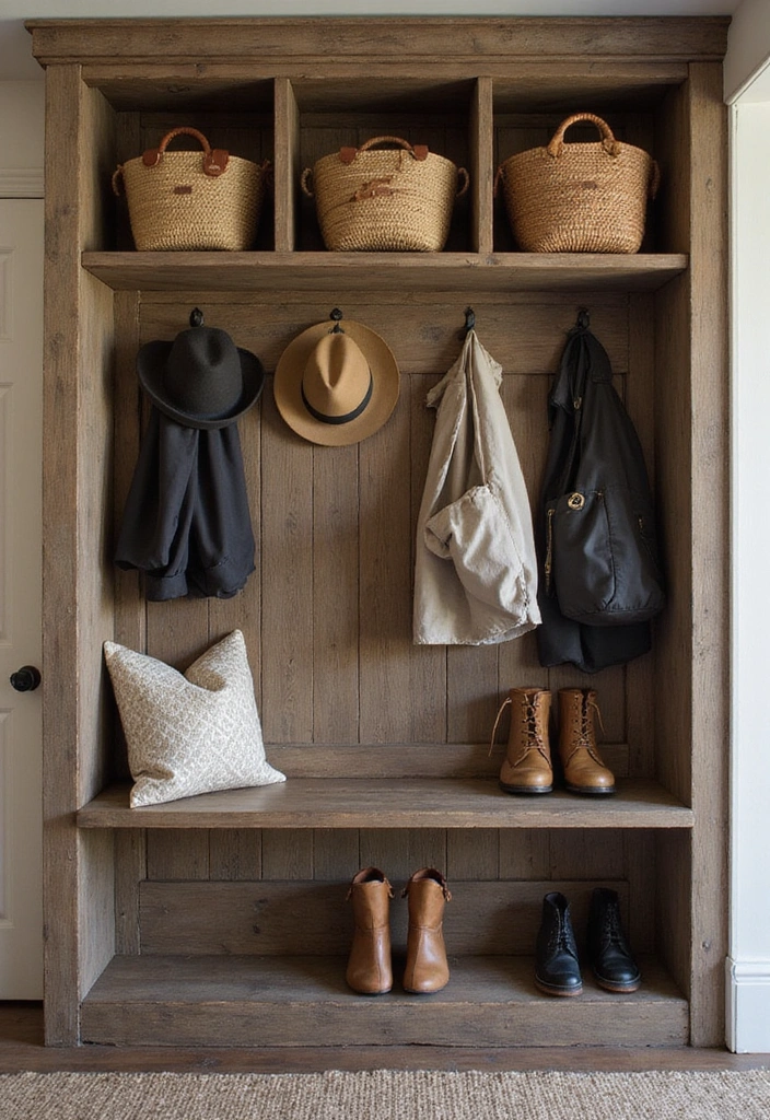 25 Rustic Wood Home Decor Ideas That'll Make You Say 'Wow!' (#14 Is a Game-Changer!) - 11. Wooden Wall Hooks