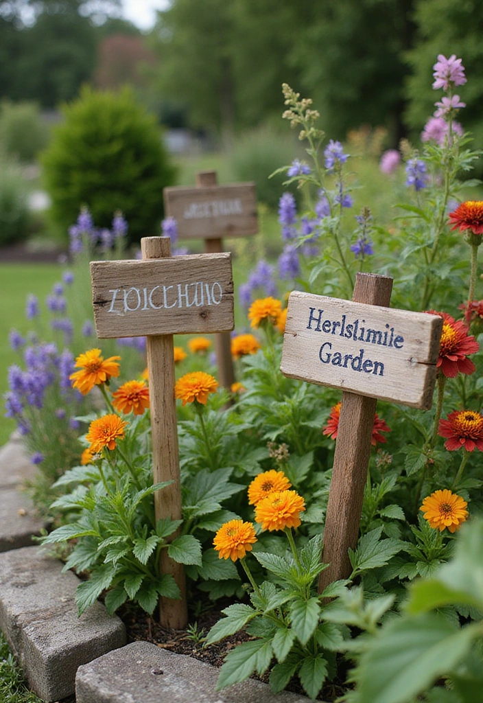 25 Rustic Wood Home Decor Ideas That'll Make You Say 'Wow!' (#14 Is a Game-Changer!) - 24. Wooden Garden Markers