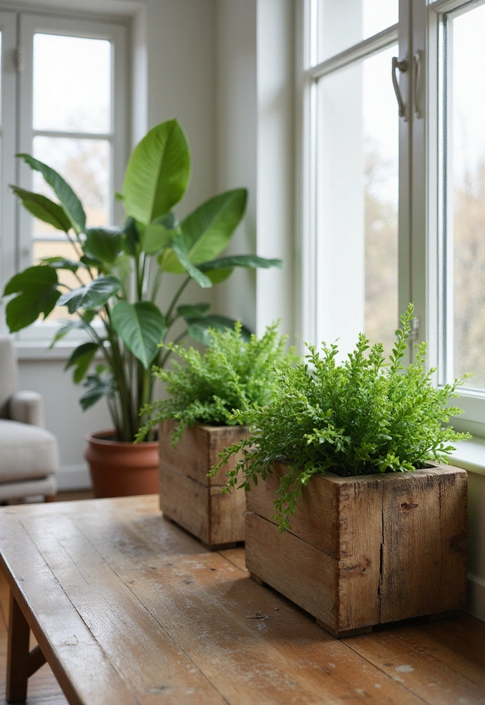 25 Rustic Wood Home Decor Ideas That'll Make You Say 'Wow!' (#14 Is a Game-Changer!) - 6. Wooden Planters