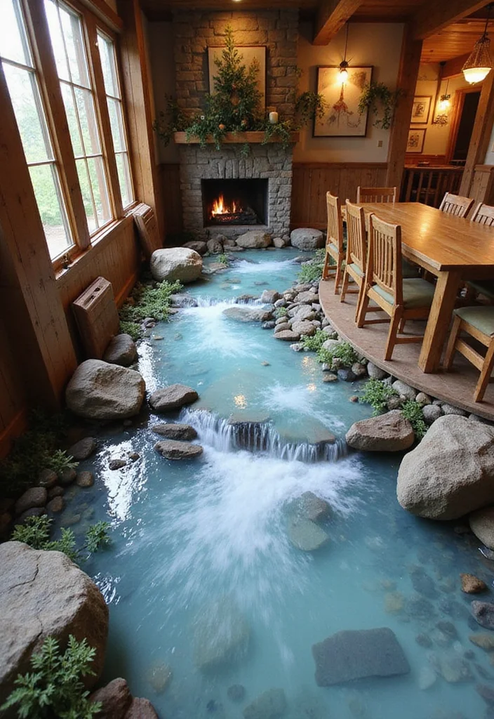 10 Stunning 3D Epoxy Floor Designs That Will Transform Your Home! - 5. Rustic River 1