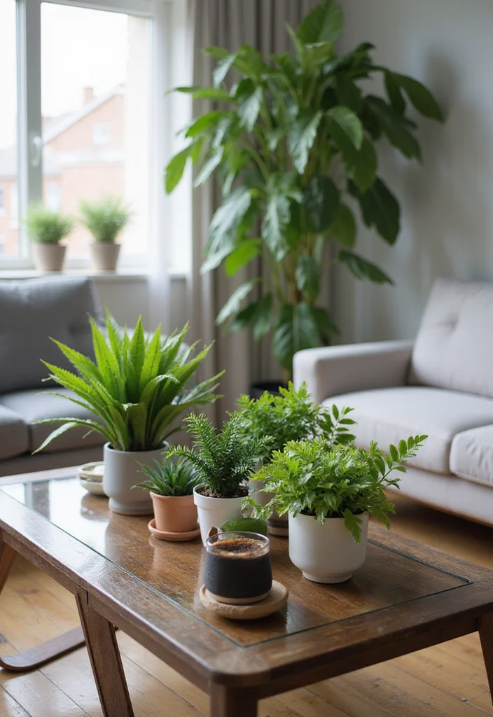 12 Stunning Room with Plants Ideas That’ll Transform Your Space Forever! - 4. Incorporate Plants into Your Furniture 1