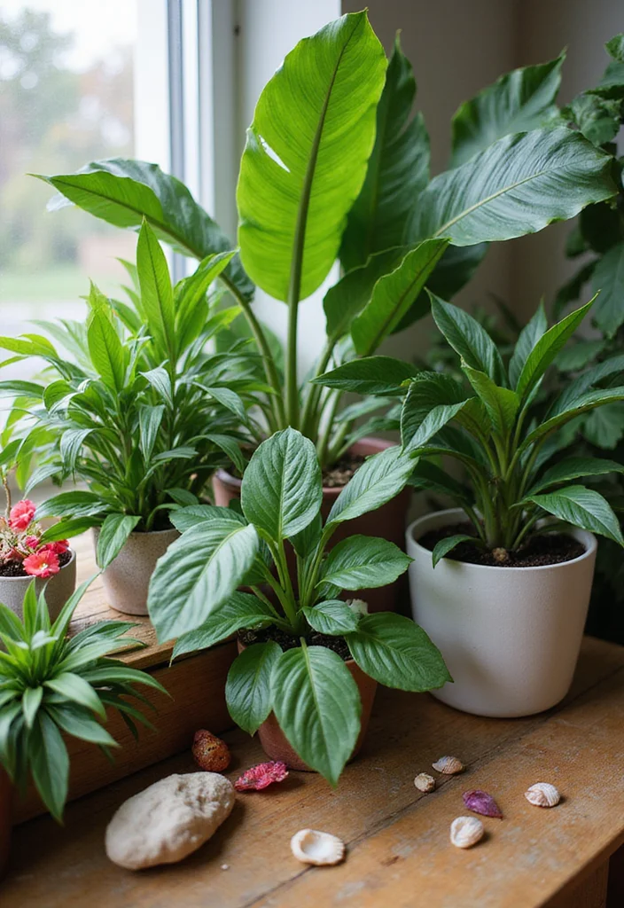 12 Stunning Room with Plants Ideas That’ll Transform Your Space Forever! - 7. Thematic Plant Displays 1