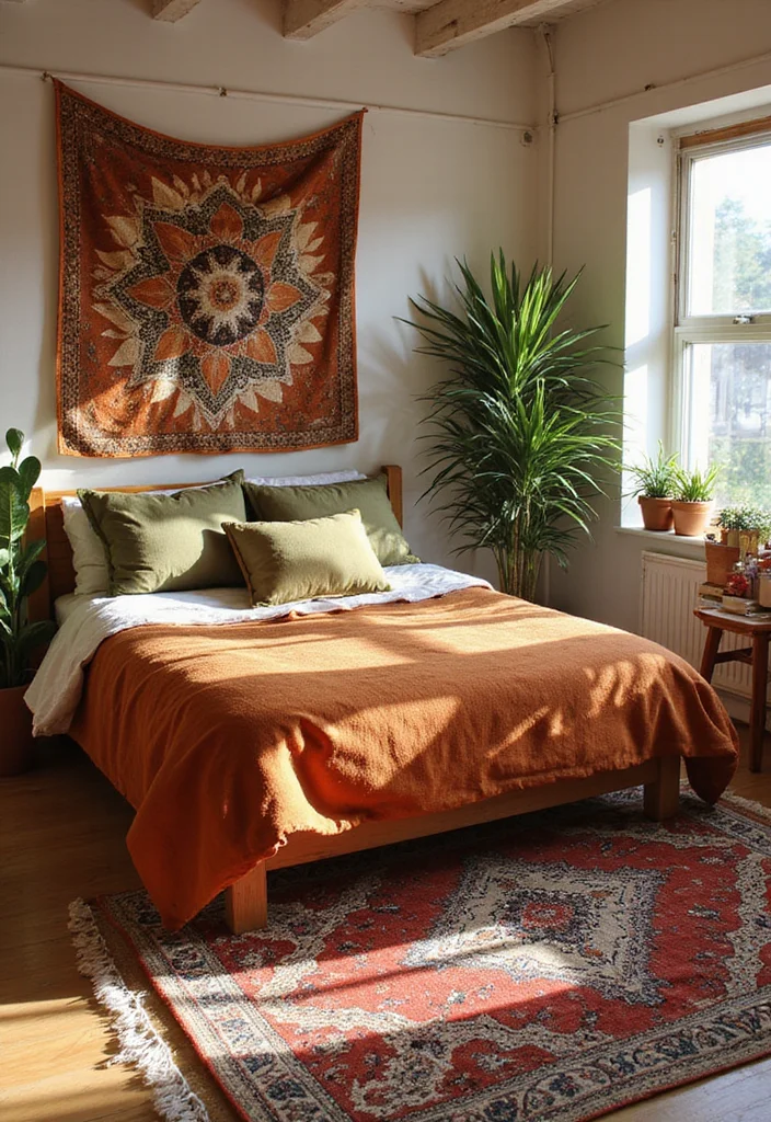 18 Stunning Bohemian Bedroom Inspirations That Will Transform Your Space! - 1. Earthy Tones and Textures 1