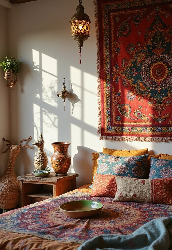 18 Stunning Bohemian Bedroom Inspirations That Will Transform Your Space! - 10. Unique Decor Pieces 1