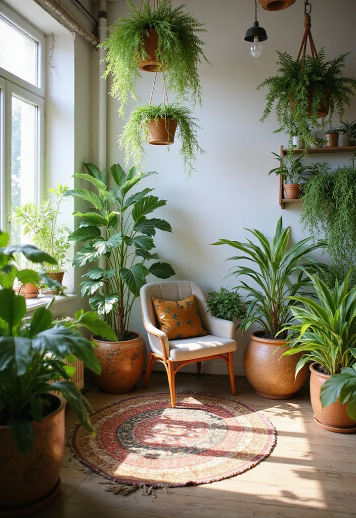 18 Stunning Bohemian Bedroom Inspirations That Will Transform Your Space! - 13. Indoor Plants 1