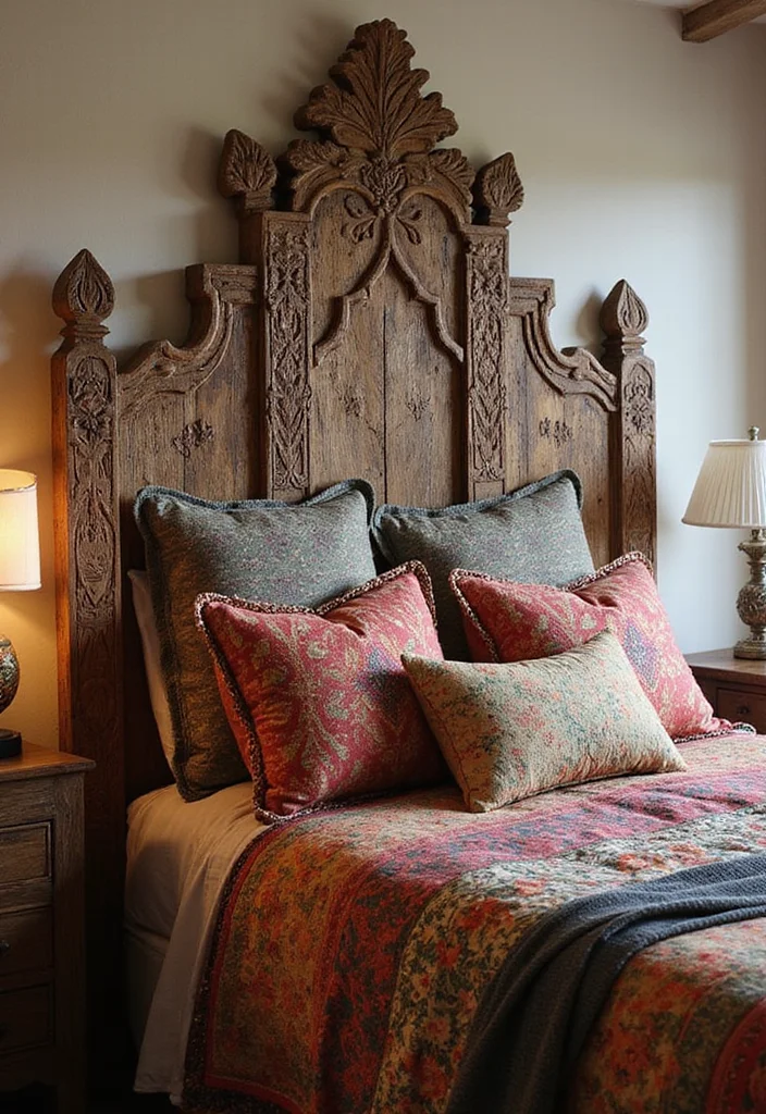 18 Stunning Bohemian Bedroom Inspirations That Will Transform Your Space! - 16. Unique Headboard Designs 1